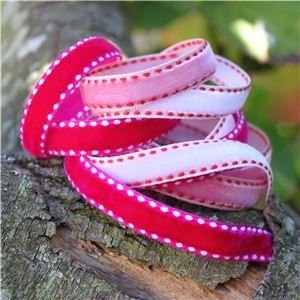 Velvet Saddle Stitch Ribbon - WANT IT ALL